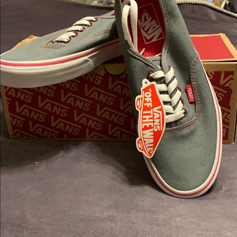 Vans grey and pink shoes